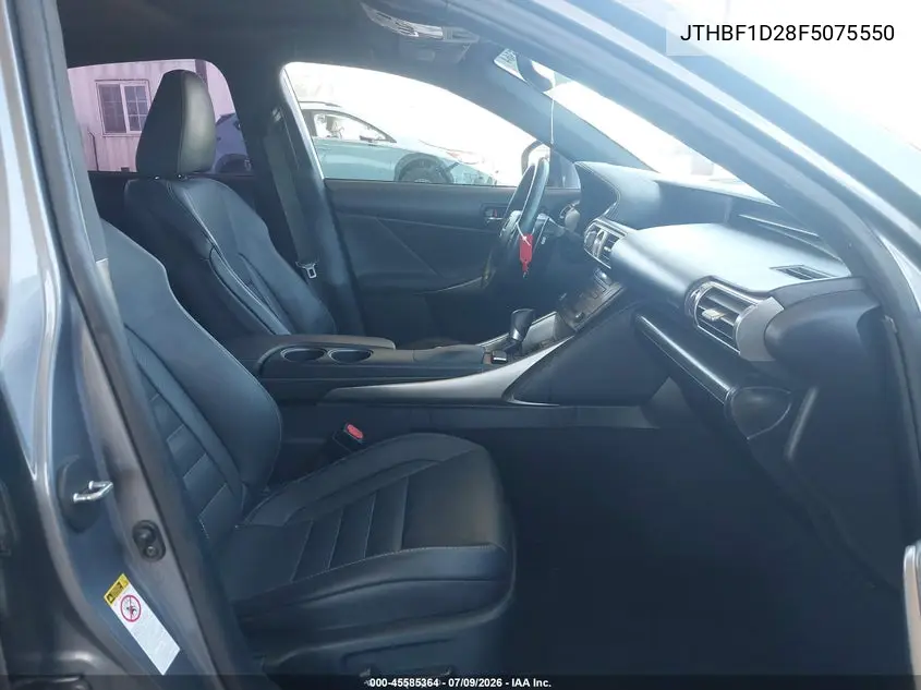 2015 Lexus Is 250 VIN: JTHBF1D28F5075550 Lot: 45585364
