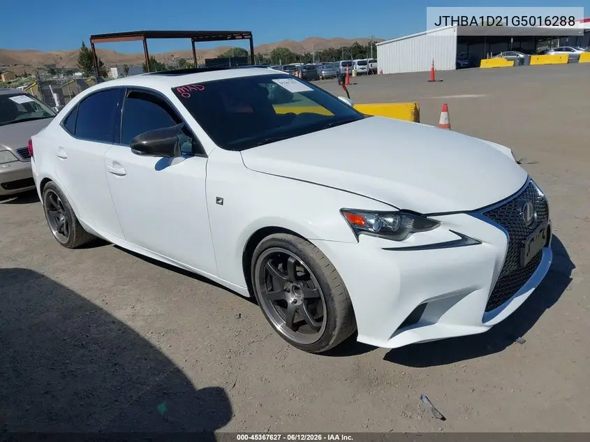 JTHBA1D21G5016288 2016 Lexus Is 200T