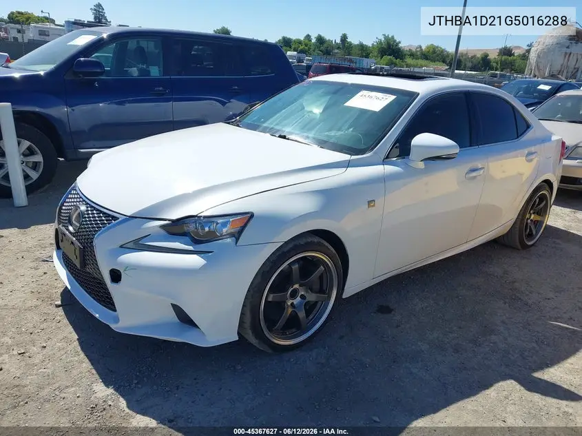 JTHBA1D21G5016288 2016 Lexus Is 200T
