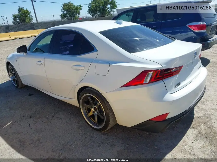 JTHBA1D21G5016288 2016 Lexus Is 200T