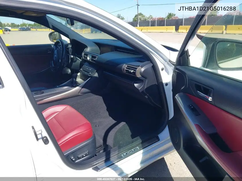 JTHBA1D21G5016288 2016 Lexus Is 200T
