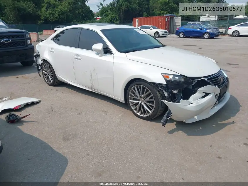 2016 Lexus Is 300 VIN: JTHCM1D26G5010577 Lot: 45636599