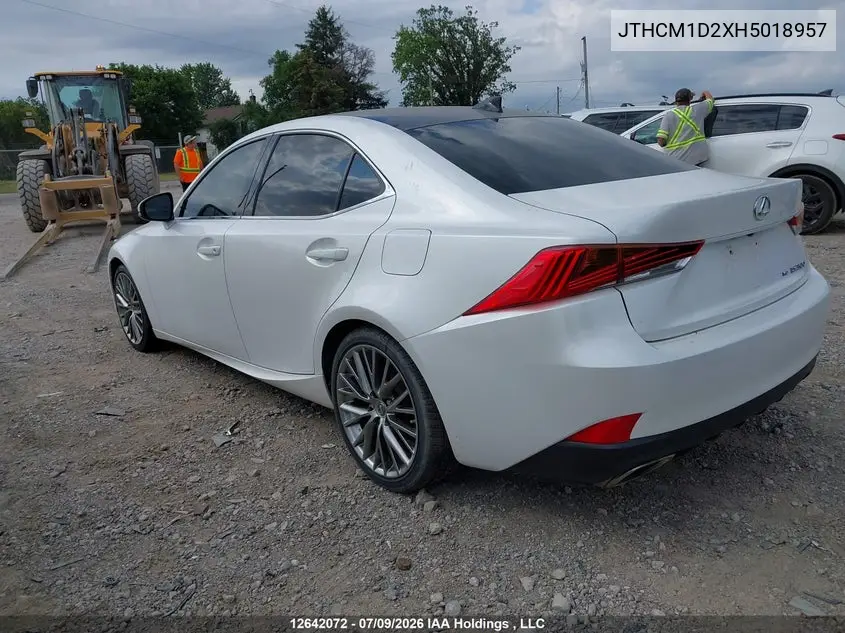 2017 Lexus Is 300 300 VIN: JTHCM1D2XH5018957 Lot: 12642072