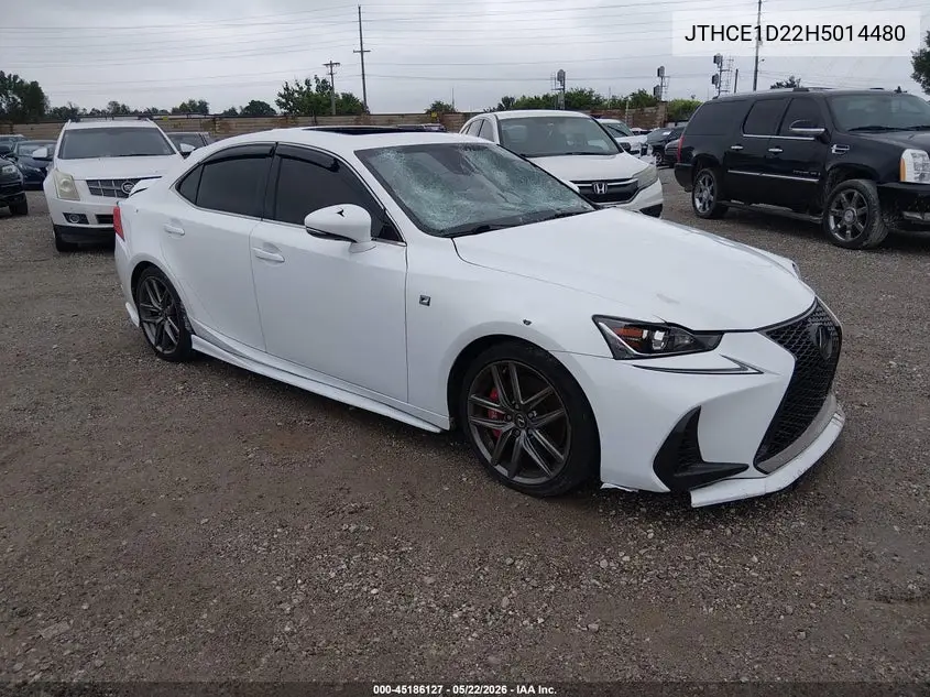 2017 Lexus Is 350 VIN: JTHCE1D22H5014480 Lot: 45186127