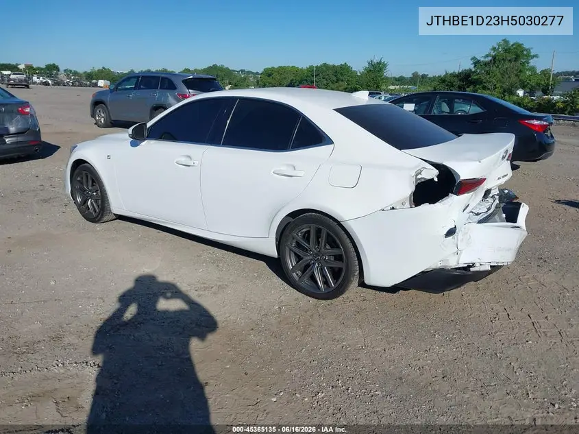 2017 Lexus Is 350 VIN: JTHBE1D23H5030277 Lot: 45365135