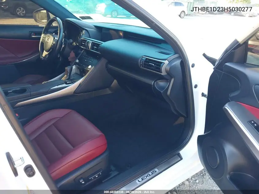 2017 Lexus Is 350 VIN: JTHBE1D23H5030277 Lot: 45365135