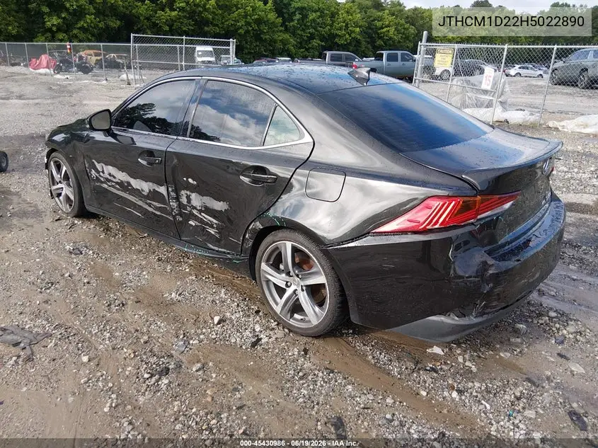2017 Lexus Is 300 VIN: JTHCM1D22H5022890 Lot: 45430986