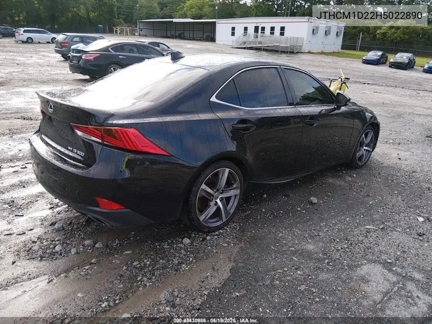 2017 Lexus Is 300 VIN: JTHCM1D22H5022890 Lot: 45430986