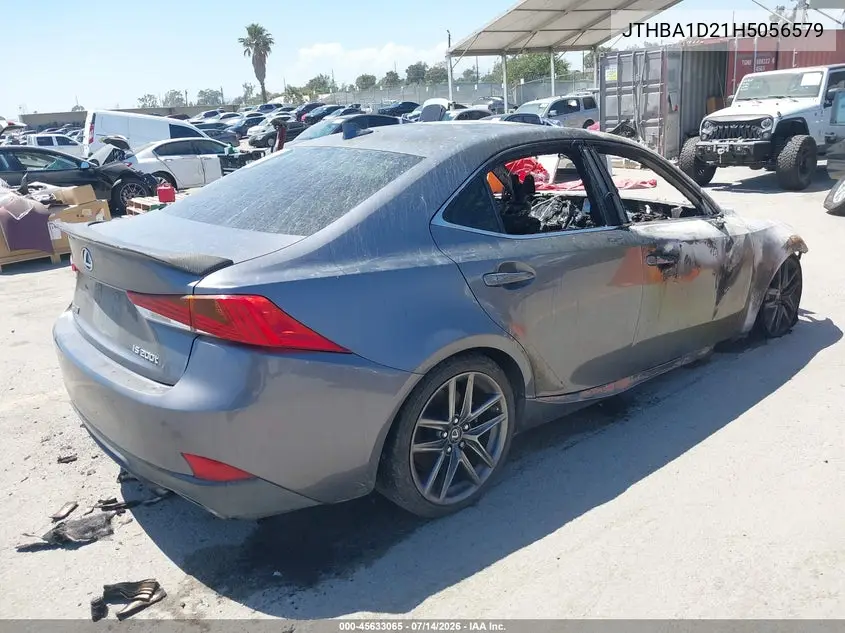 2017 Lexus Is 200T VIN: JTHBA1D21H5056579 Lot: 45633065