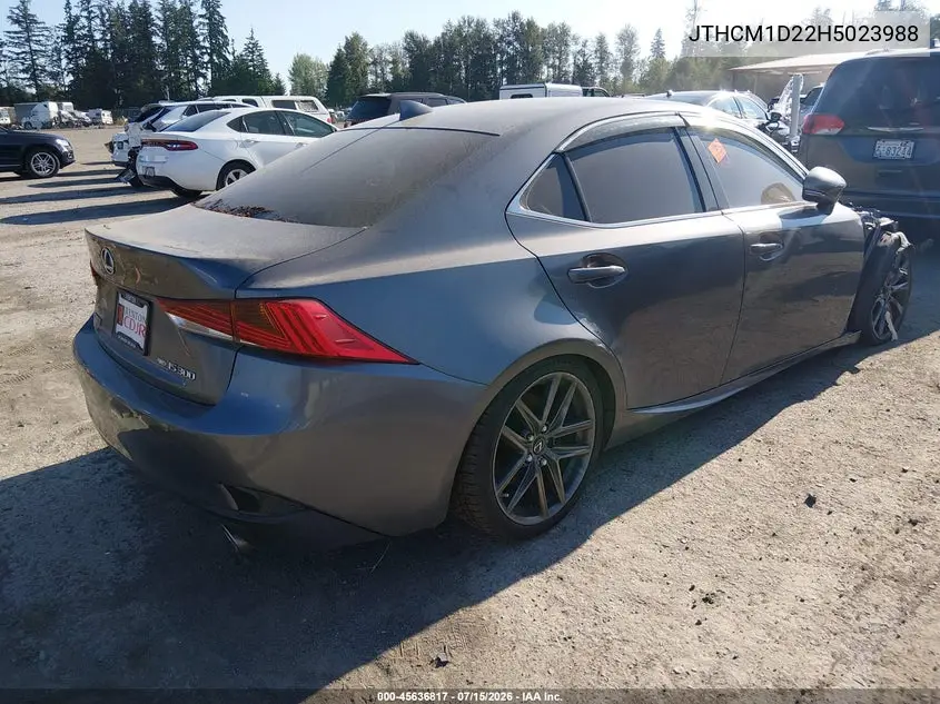 2017 Lexus Is 300 VIN: JTHCM1D22H5023988 Lot: 45636817