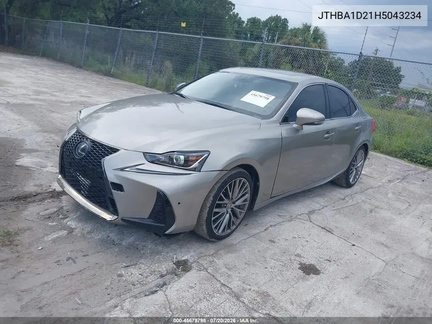 2017 Lexus Is 200T VIN: JTHBA1D21H5043234 Lot: 45679798