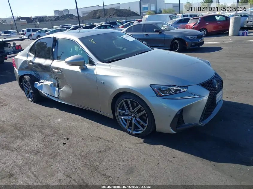2019 Lexus Is 350 VIN: JTHBZ1D21K5035036 Lot: 45618884
