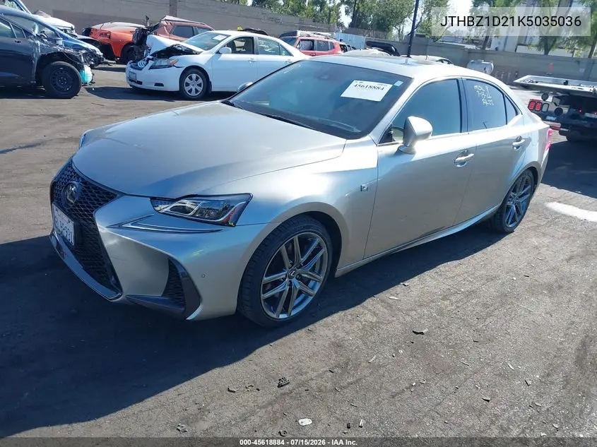 2019 Lexus Is 350 VIN: JTHBZ1D21K5035036 Lot: 45618884