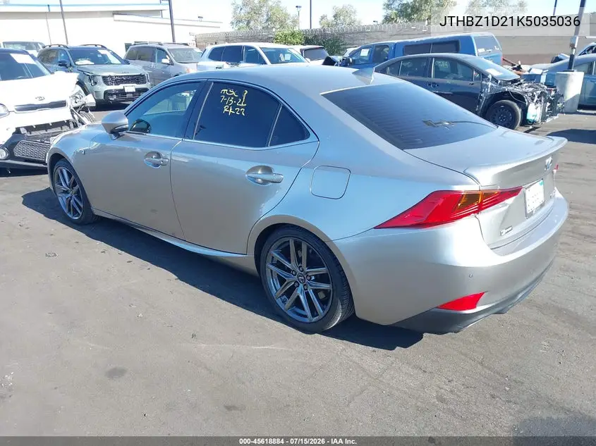 2019 Lexus Is 350 VIN: JTHBZ1D21K5035036 Lot: 45618884