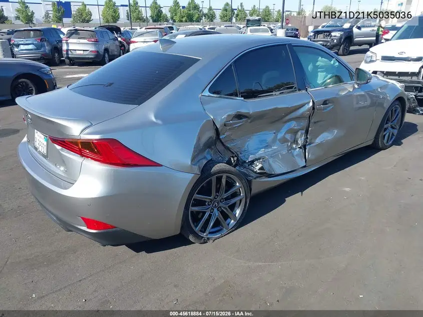 2019 Lexus Is 350 VIN: JTHBZ1D21K5035036 Lot: 45618884