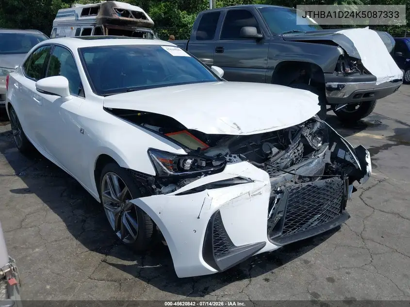 2019 Lexus Is 300 VIN: JTHBA1D24K5087333 Lot: 45620842