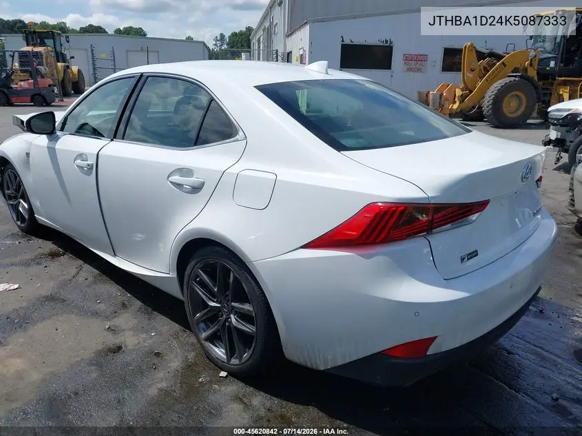 2019 Lexus Is 300 VIN: JTHBA1D24K5087333 Lot: 45620842