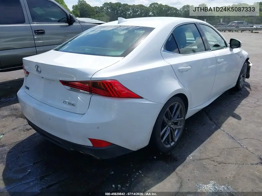 2019 Lexus Is 300 VIN: JTHBA1D24K5087333 Lot: 45620842