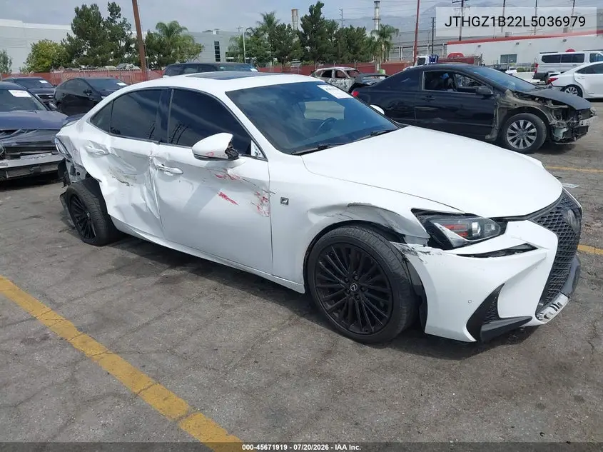 2020 Lexus Is 350 VIN: JTHGZ1B22L5036979 Lot: 45671919