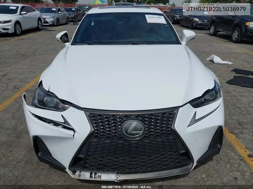 2020 Lexus Is 350 VIN: JTHGZ1B22L5036979 Lot: 45671919