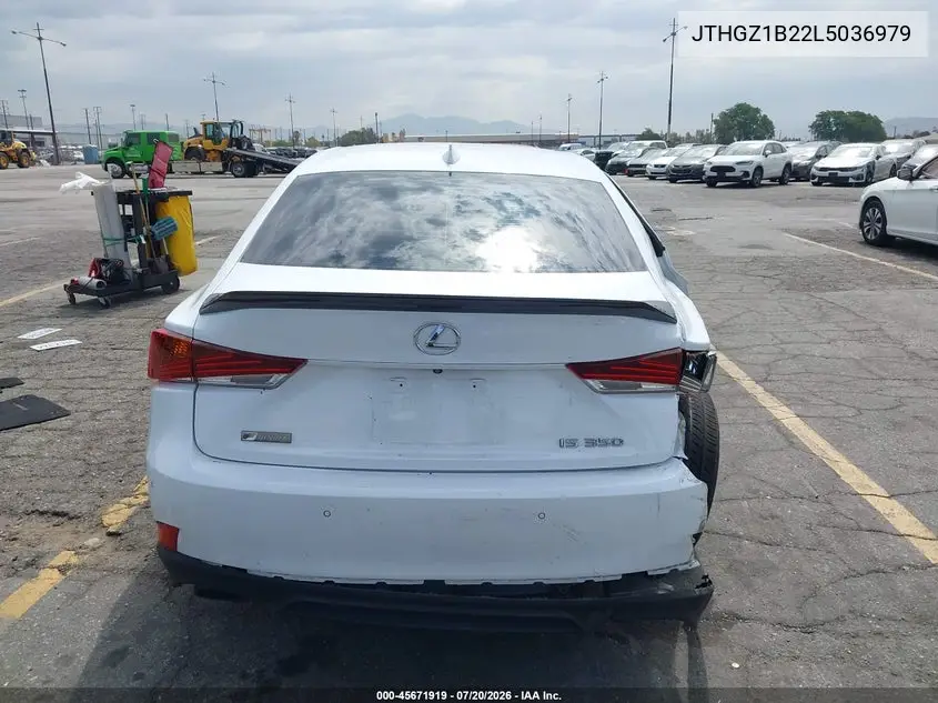 2020 Lexus Is 350 VIN: JTHGZ1B22L5036979 Lot: 45671919