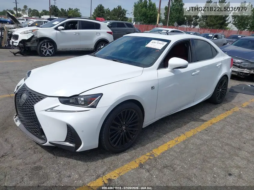 2020 Lexus Is 350 VIN: JTHGZ1B22L5036979 Lot: 45671919