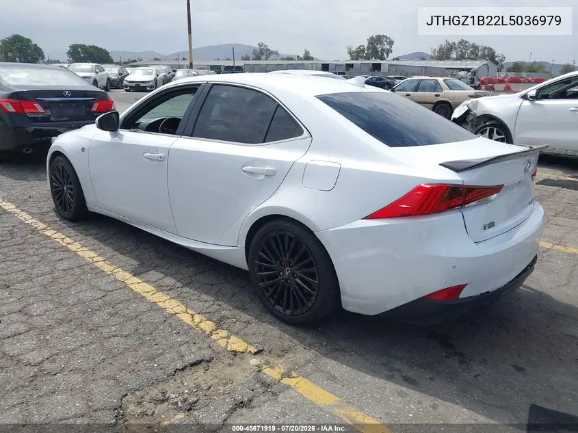 2020 Lexus Is 350 VIN: JTHGZ1B22L5036979 Lot: 45671919