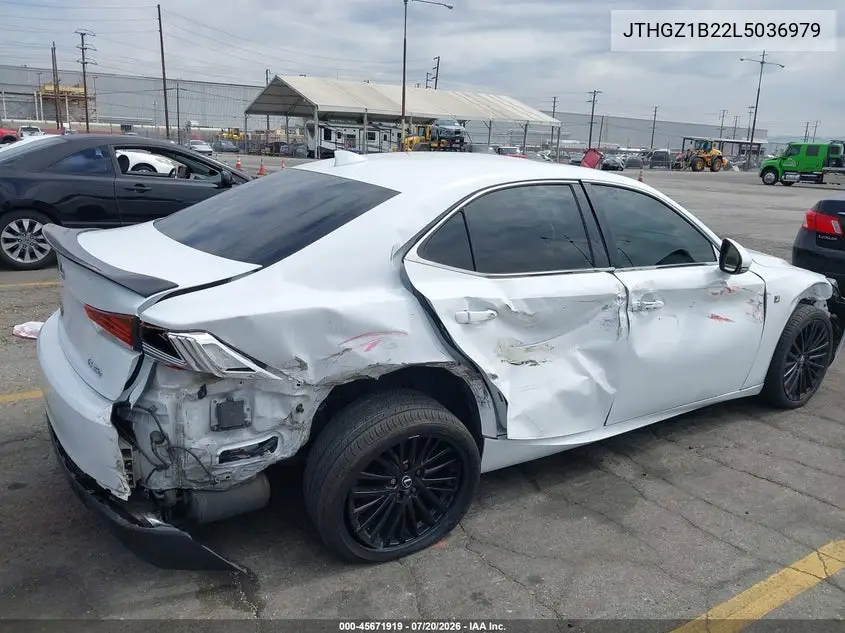 2020 Lexus Is 350 VIN: JTHGZ1B22L5036979 Lot: 45671919