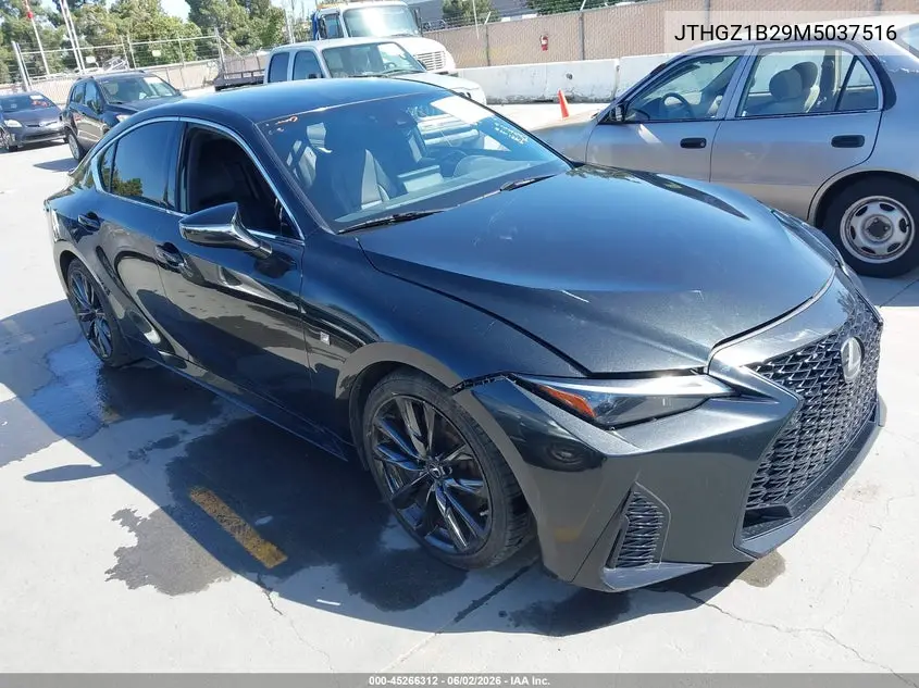 2021 Lexus Is 350 F Sport VIN: JTHGZ1B29M5037516 Lot: 45266312