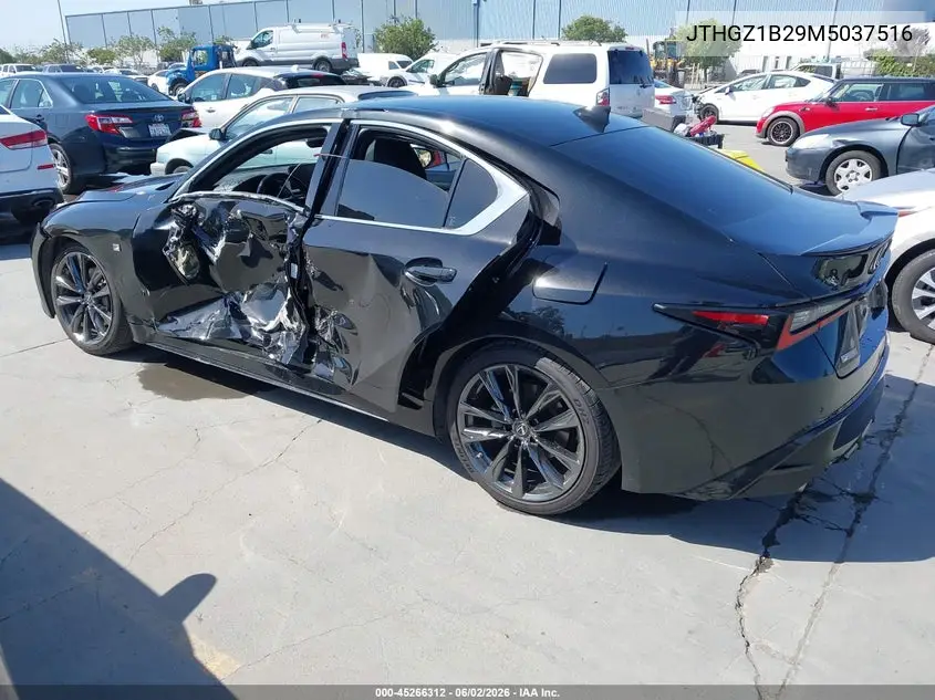 2021 Lexus Is 350 F Sport VIN: JTHGZ1B29M5037516 Lot: 45266312