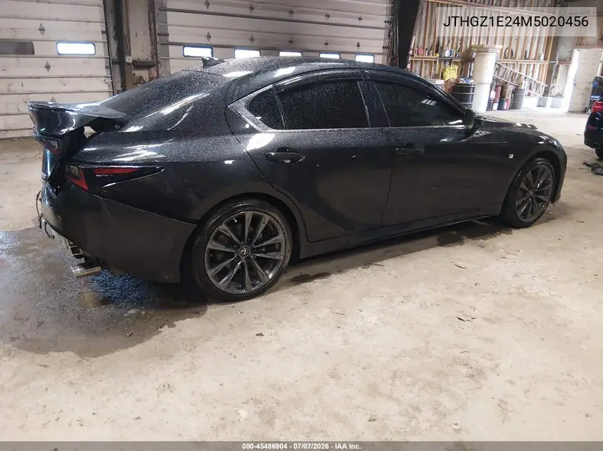 2021 Lexus Is 350 F Sport VIN: JTHGZ1E24M5020456 Lot: 45486904
