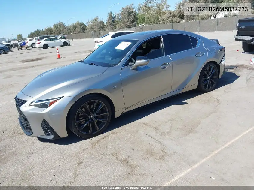 2021 Lexus Is 350 F Sport VIN: JTHGZ1B26M5037733 Lot: 45556918