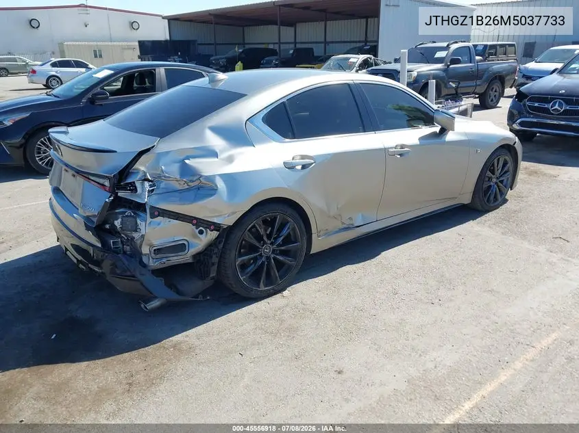 2021 Lexus Is 350 F Sport VIN: JTHGZ1B26M5037733 Lot: 45556918