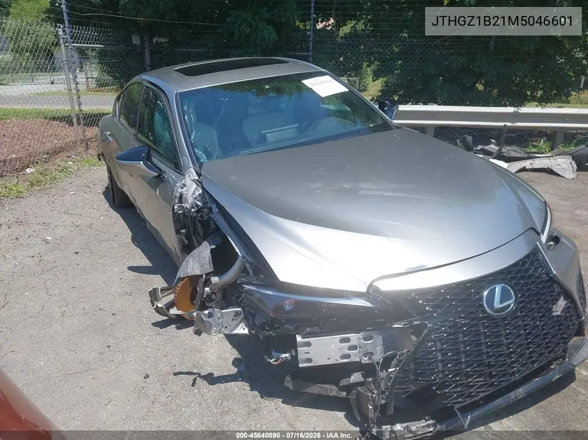 2021 Lexus Is 350 F Sport VIN: JTHGZ1B21M5046601 Lot: 45640890