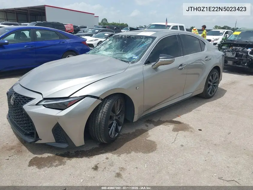 2022 Lexus Is 350 F Sport VIN: JTHGZ1E22N5023423 Lot: 45667353