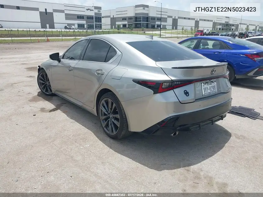 2022 Lexus Is 350 F Sport VIN: JTHGZ1E22N5023423 Lot: 45667353