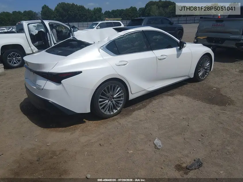 2023 Lexus Is 300 VIN: JTHD81F28P5051041 Lot: 45648335