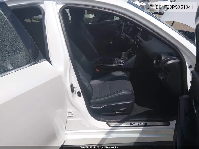 2023 Lexus Is 300 VIN: JTHD81F28P5051041 Lot: 45648335