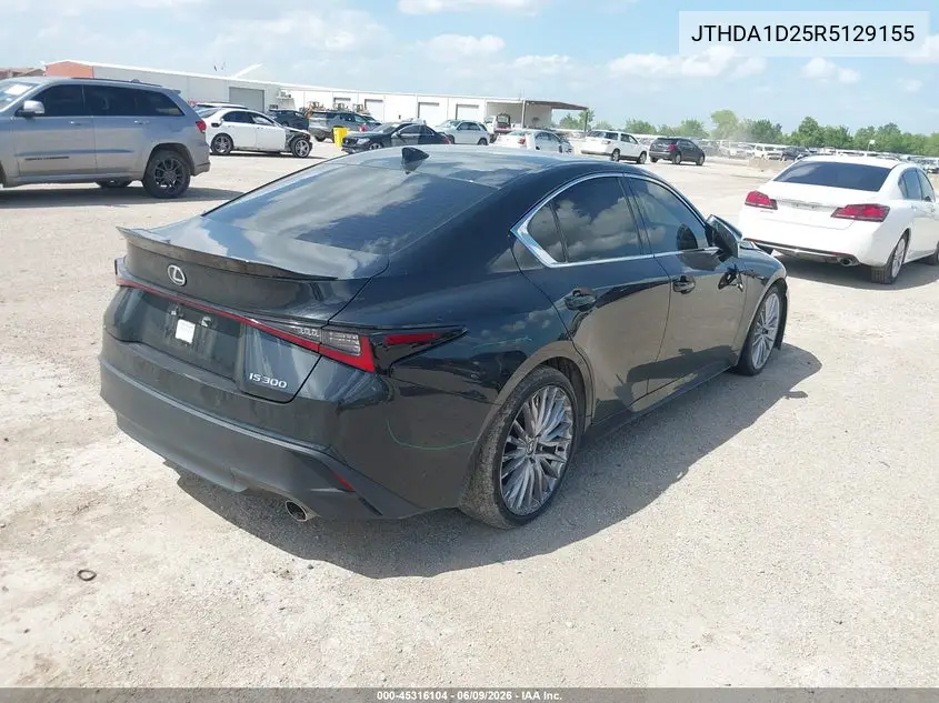 2024 Lexus Is 300 VIN: JTHDA1D25R5129155 Lot: 45316104