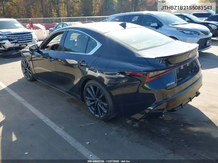 JTHBZ1B21S5083543 2025 Lexus Is 350 F Sport Design
