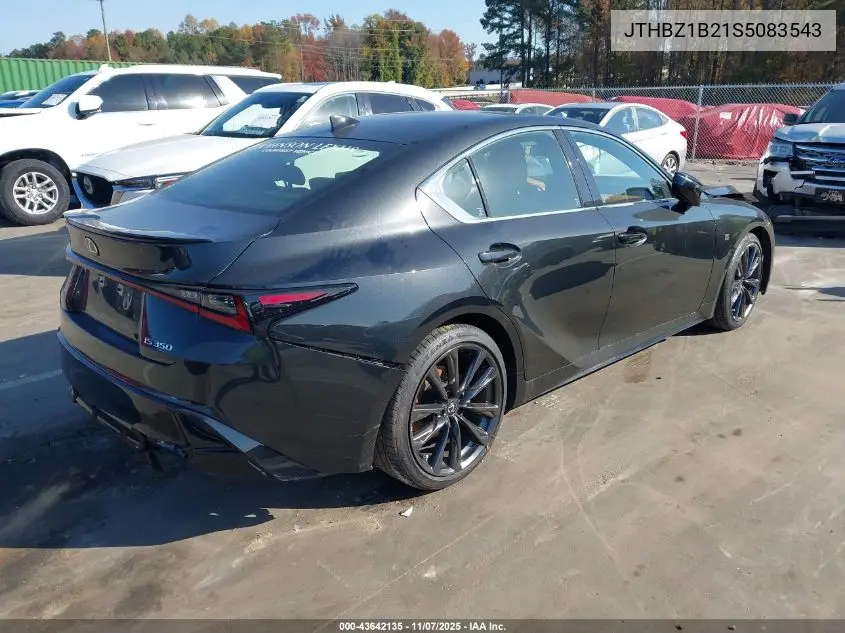 JTHBZ1B21S5083543 2025 Lexus Is 350 F Sport Design