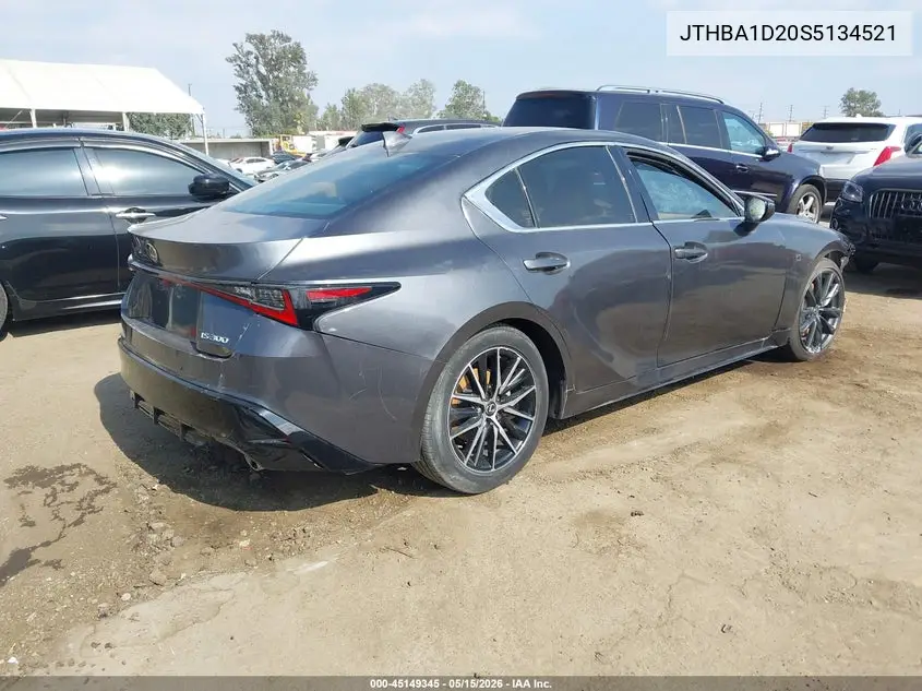 JTHBA1D20S5134521 2025 Lexus Is 300 F Sport Design