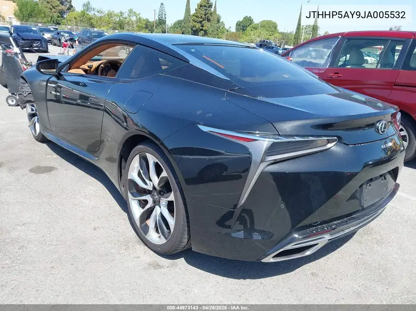 2018 Lexus Lc 500 VIN: JTHHP5AY9JA005532 Lot: 44973143