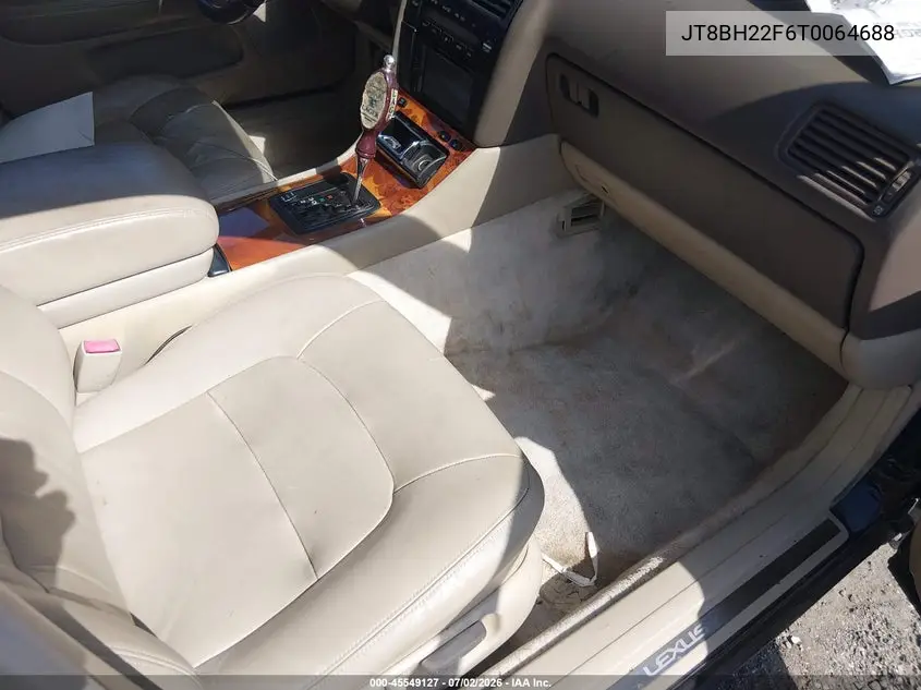 1996 Lexus Ls 400 VIN: JT8BH22F6T0064688 Lot: 45549127