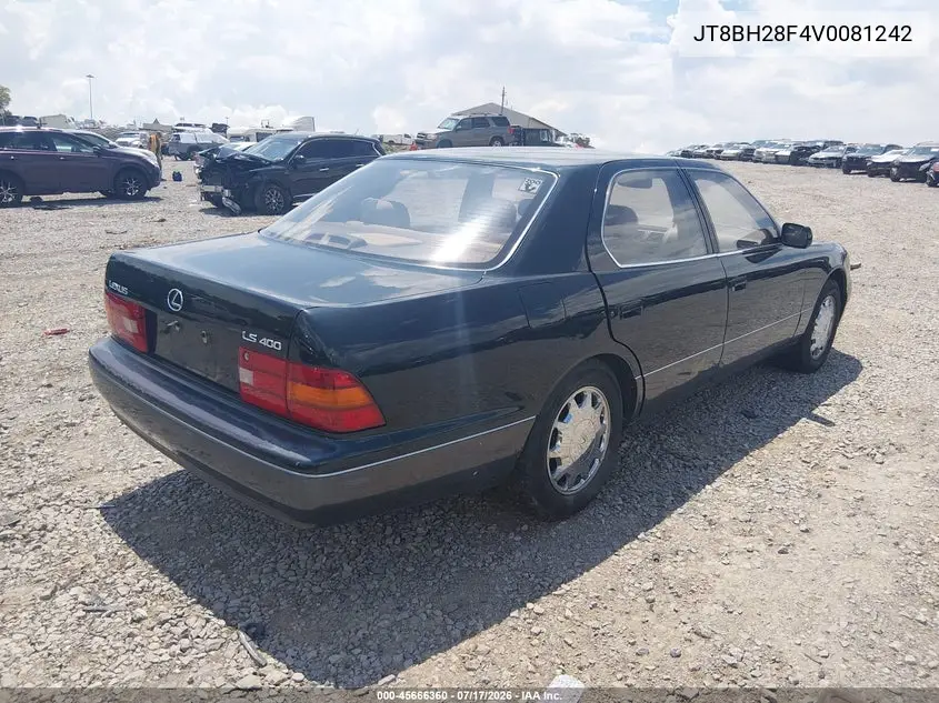 1997 Lexus Ls 400 VIN: JT8BH28F4V0081242 Lot: 45666360