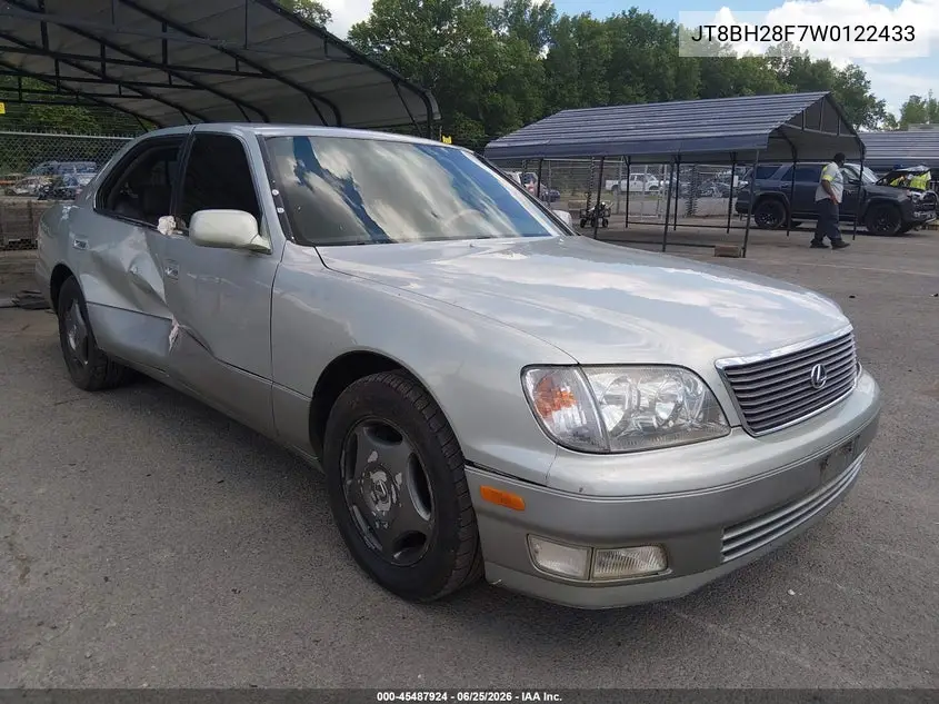1998 Lexus Ls 400 VIN: JT8BH28F7W0122433 Lot: 45487924