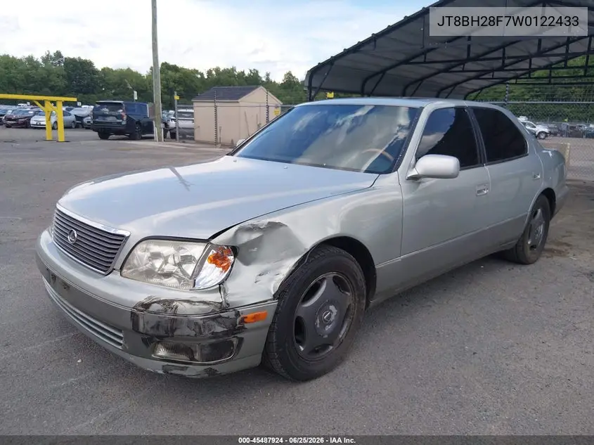 1998 Lexus Ls 400 VIN: JT8BH28F7W0122433 Lot: 45487924
