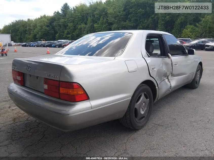 1998 Lexus Ls 400 VIN: JT8BH28F7W0122433 Lot: 45487924