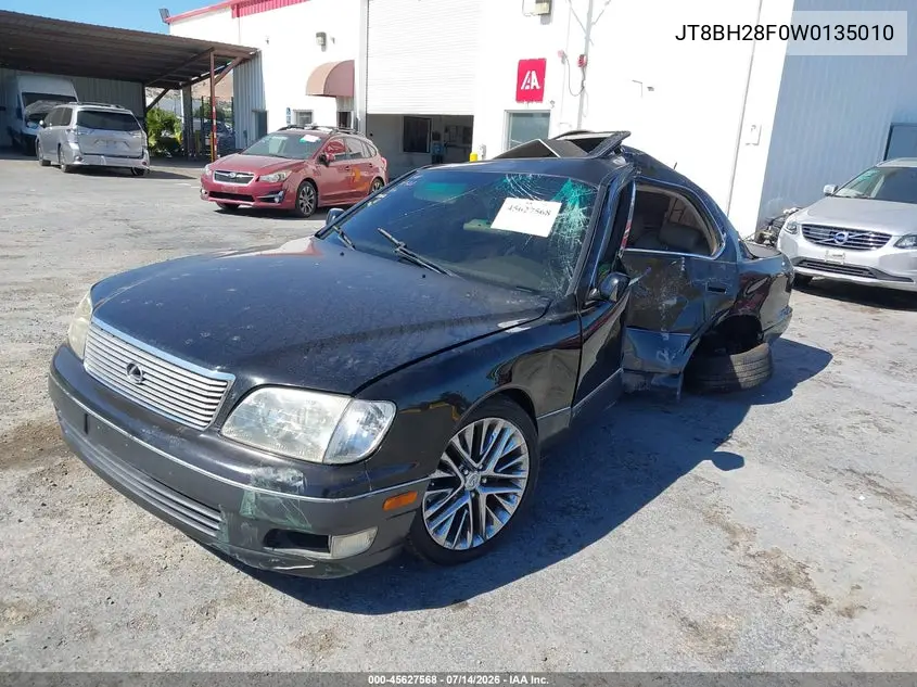 1998 Lexus Ls 400 VIN: JT8BH28F0W0135010 Lot: 45627568