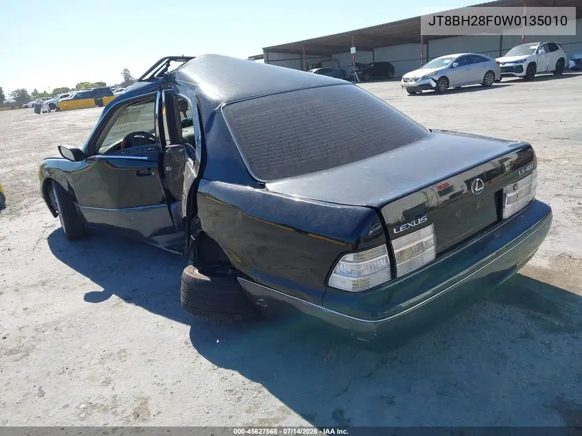 1998 Lexus Ls 400 VIN: JT8BH28F0W0135010 Lot: 45627568